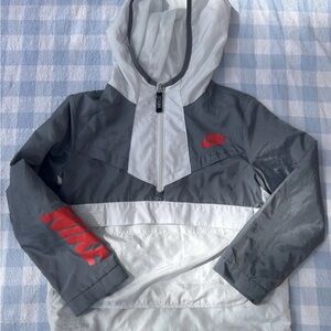 Nike Boys’ 5-6 Quarter Zip Windbreaker with Hood